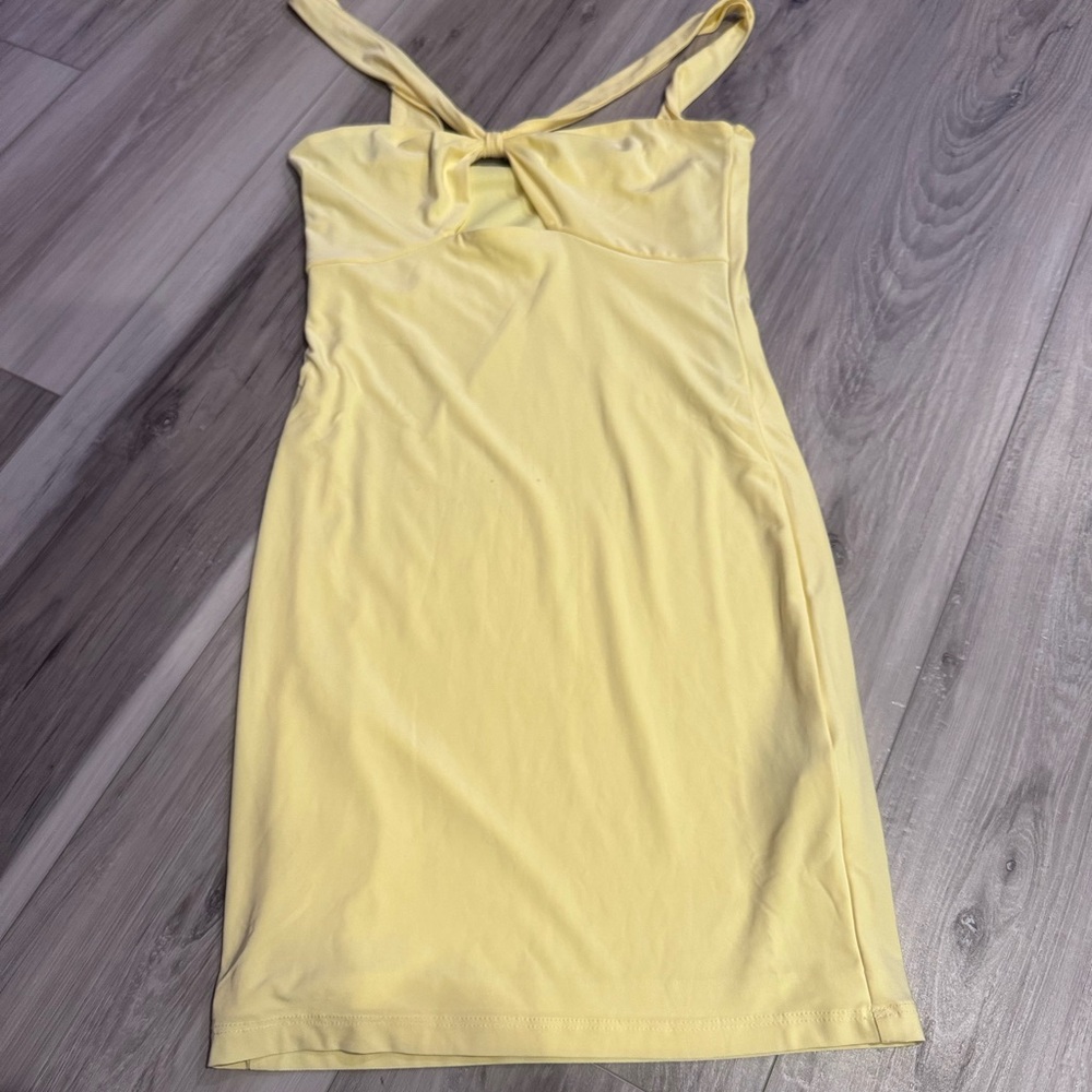 Forever 21 Yellow Spaghetti Strap Mini Dress